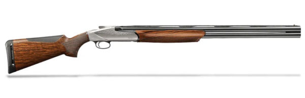 Benelli 828 U 20 gauge 26″ AA-Grade Satin Walnut Engraved Nickel Receiver O/U Shotgun 10740