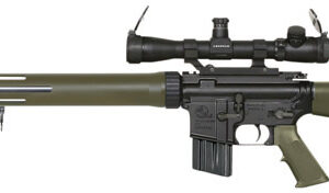 Armalite M15A4TN Tactical AR-15 Rifle, 223 Remington, 24″ Hvy BBL, Semi-Auto, Green Fbrglass Stock, Stainless Steel Finish, 10 Rds