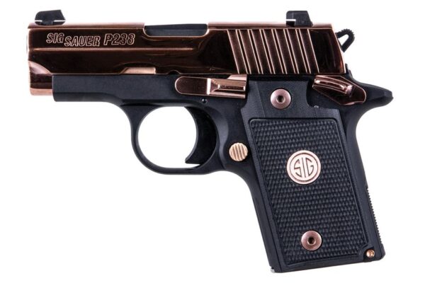 Sig Sauer P238 380 ACP Polished Rose Gold Carry Conceal Pistol with Night Sights