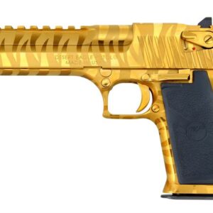Magnum Research Desert Eagle .44 Mag Mark XIX Titanium Gold with Tiger Stripes