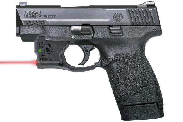 Smith & Wesson M&P45 Shield 45 ACP Centerfire Pistol with No Thumb Safety and Viridian R5 Red Laser