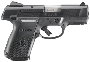 Ruger SR9C Compact 9mm 3.5″ 17+1 Black Syn Grip Black/Black Nitride