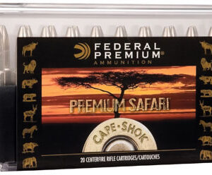 Federal Premium Cape-Shok Ammo P370SA, 370 Sako Magnum, Swift A-Frame, 286 GR, 2550 fps, 20 Rd/bx