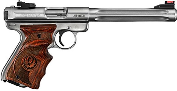Ruger 10160 Mark III Tgt 22 LR 6.87″ 10+1 Syn Grips Blued Finish