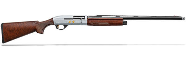 Benelli Montefeltro 20 Gauge 24″ Silver Featherweight Satin Walnut/Weathercoat Nickl/Blue Etched Game Scene Semi-Auto Shotgun 10819