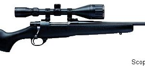 Howa M-1500 Ultra-Lite Youth Rifle HWR66204+, 243 Winchester, 20″, Bolt Action, Black Hardwood Stock, Blued Steel Finish, 5 Rds