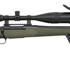 Mossberg Night Train Bolt Action Rifle 27924, 308 Winchester, 22″, Green Synthetic Stock, Blued Finish