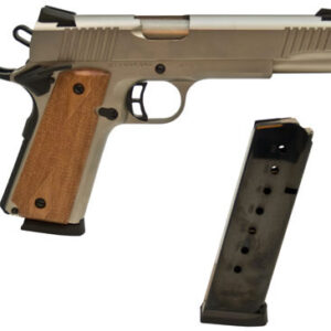 Howa 1911 Semi-Auto Pistol CIT45FSPBN, 45 ACP, 5 in, Checkered Wood Grip, Finish, Novak Sights, 8 Rd