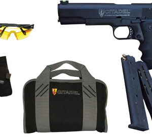 Howa Citadel 1911 Semi-Auto Pistol Range Kit PCP191122TACRK, 22 Long Rifle, 5″, Hogue Grip, 10 rd
