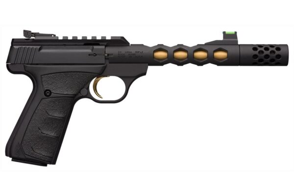Browning Buck Mark Plus Vision 22LR Black/Gold Suppressor Ready Rimfire Pistol