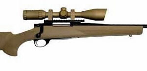 Howa Ranchland Compact Rifle Combo HGR36409S, 22-250 Remington, 20 in, Coyote Sand Synthetic Stock, Blue Finish, w/Scope & Rings
