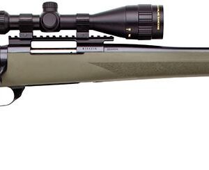 Howa Hogue Gameking Rifle Package HGK61208, 22-250 Remington, 22″, Green Hogue Overmolded Stock, Blued Finish