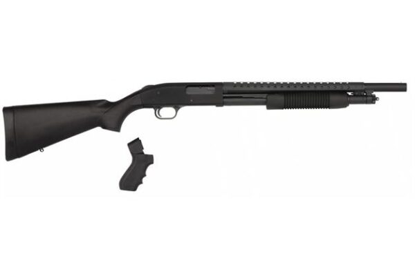 Mossberg 500 12 GA Pump-Action Shotgun Parkerized with Pistol Grip