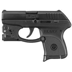Ruger LCP Semi Automatic Pistol .380 ACP 2.75″ Barrel 6 Rounds Polymer Frame Black with Viridian Tactical Light 3728