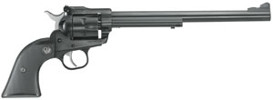 Ruger 10624 Single-Six Convertible 22LR/22Mag 9.5″ 6rd w/AS Blk Rubber Grip Blue