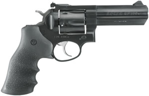 Ruger, GP100 Standard, Double-Action Revolver, 357 Mag, 4.2″ Barrel, Blued Finish, Alloy Steel, Hogue Monogrip Grips, Adjustable Rear & Ramp Front Sight, 6 Shot