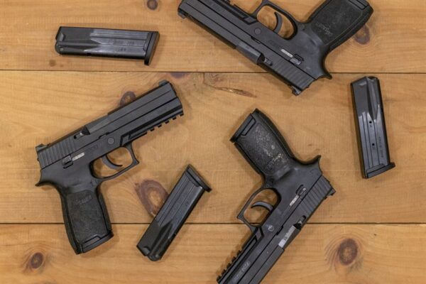 Sig Sauer P250 45ACP DAO Police Trade-in Pistols (Fair Condition)